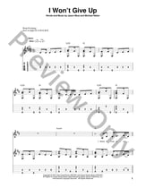 I Won't Give Up Guitar and Fretted sheet music cover